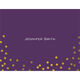 Purple Confetti Gold Foil Dots Foldover Note Cards with Lined Envelopes Image 1 of 3